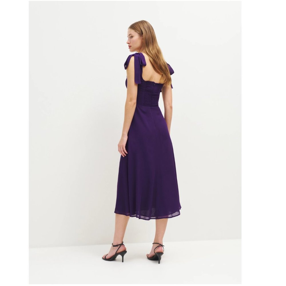 Reformation Twilight Dress - Raisin - Picture 3 of 7